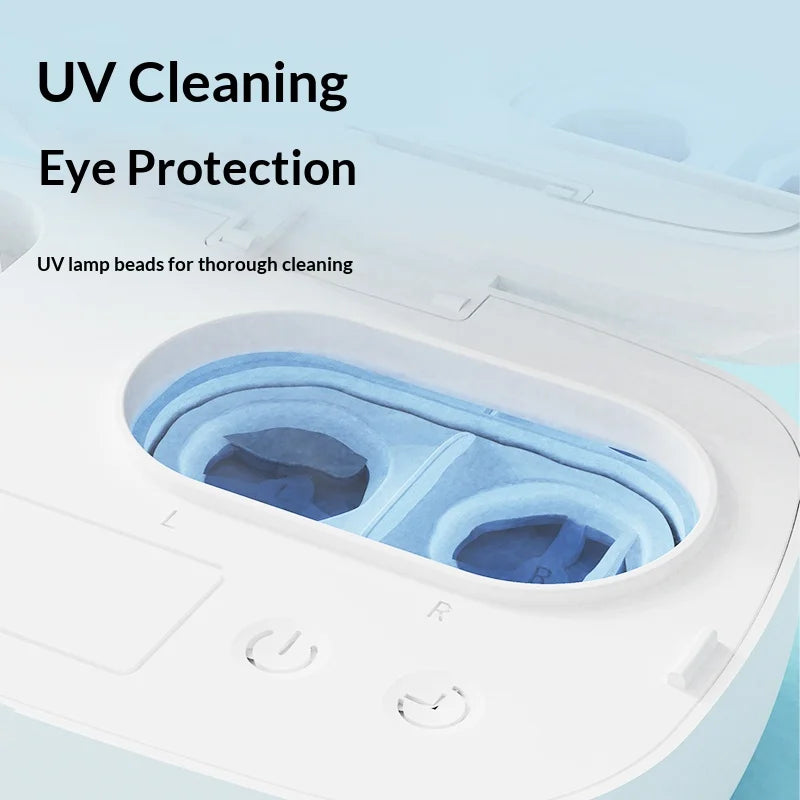 Portable Ultrasonic Contact Lens Cleaner Case with High Frequency Vibration USB Rechargeable Travel Beauty Pupil Storage Box Kit