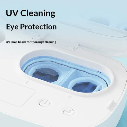 Portable Ultrasonic Contact Lens Cleaner Case with High Frequency Vibration USB Rechargeable Travel Beauty Pupil Storage Box Kit