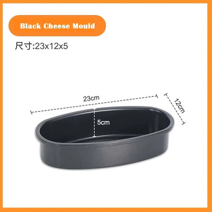 Oval non-stick pan carbon steel cake mold cheesecake bread loaf pan baking mold pie tin pan baking tools accessories