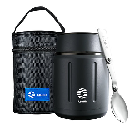 Fjbottle 500ml Food Thermos,  316 Stainless Steel Vacuum Insulated Food Jar With Spoon Kids Lunch Box