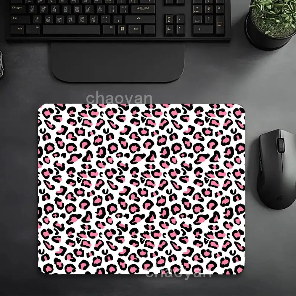 Leopard print pattern   Mouse Pad Large Computer Office Game Table Mats small Rubber Anti-slip Gaming Keyboard desk Pads