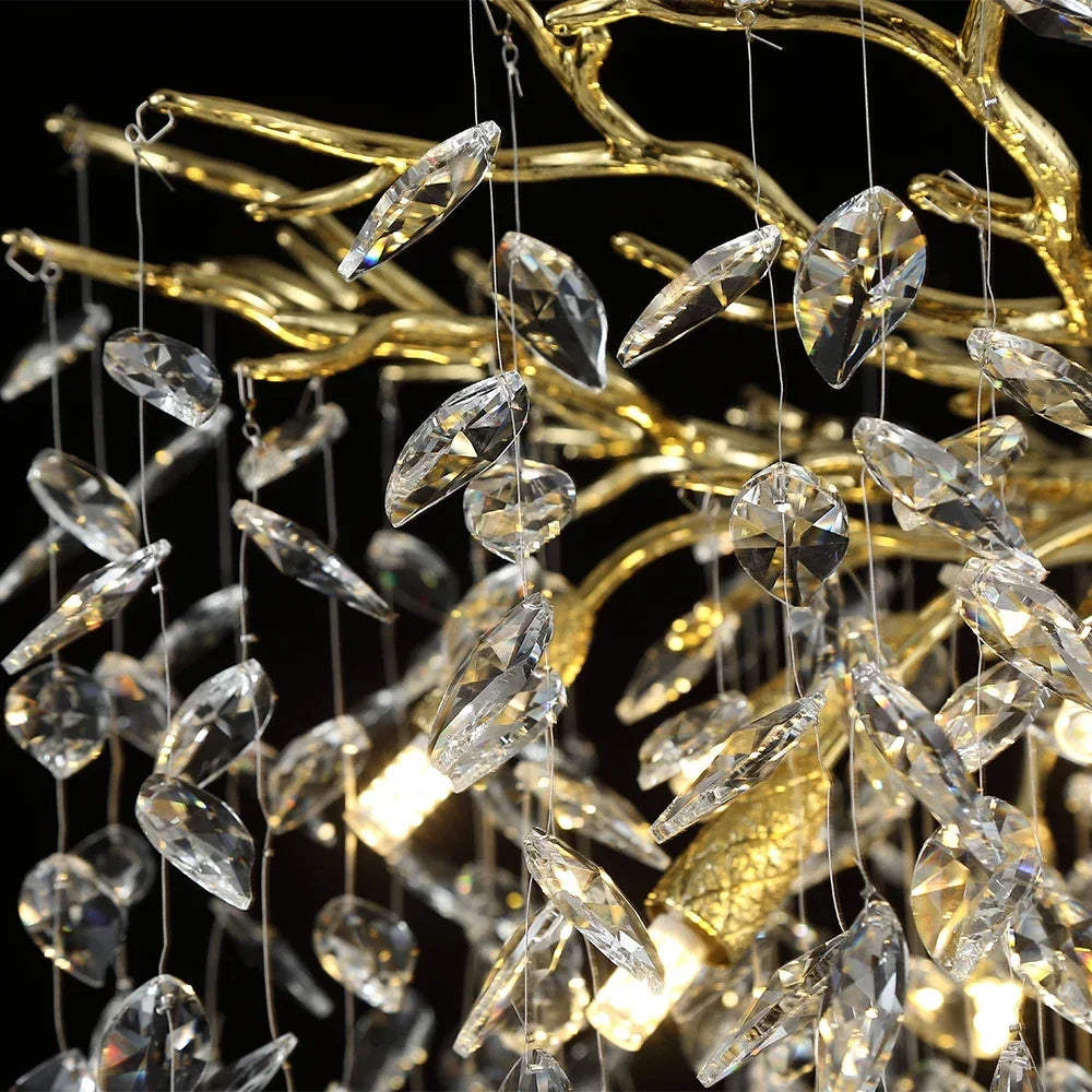 Modern Luxury Crystal Chandelier For Living Dining Room Bedroom High Quality Decoration Gold/Silver Indoor Lighting Fixtures