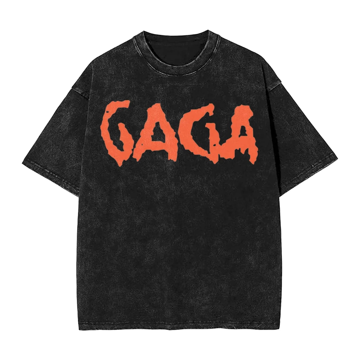 Washed T Shirts Lady Gaga Mayhem Hip Hop Retro Vintage High Street Streetwear Short Sleeve Print Tees Men's Women Tops Harajuku