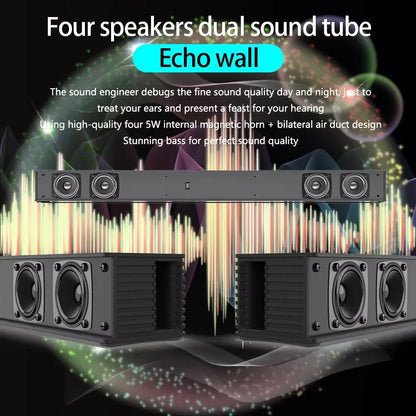 Wireless Bluetooth Sound Bar Speaker Wired Wireless Surround Stereo Home Theater TV Projector System Super Power Sound Speaker