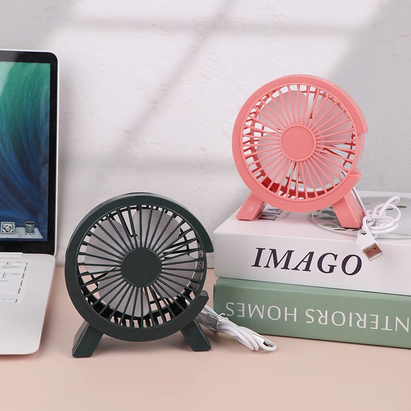 1 Piece Home Outdoor Desktop Cooler Electric Mini Fan Portable Cooling For Laptops Silent USB Fan Camping Air Mini Appliances