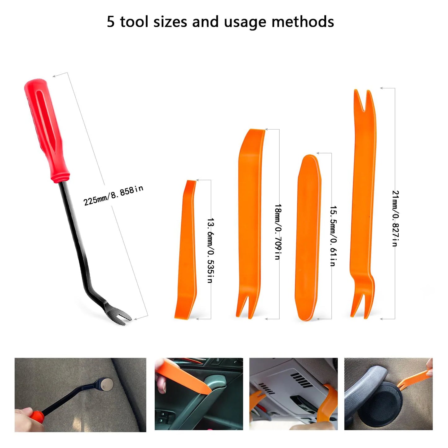 925Pcs -100Pcs Car Clips Kit Bumper Rivets Fasteners Auto Push Type Pin Retainer Trim Kit Bumper Door Trim Panel Clips Repair