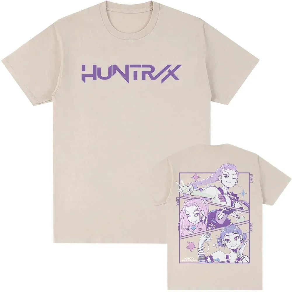 KPop Demon Hunters Tshirts Summer  Female Male  T-shirt Streetwear Hip Hop Fashion Casual T Shirt Tees