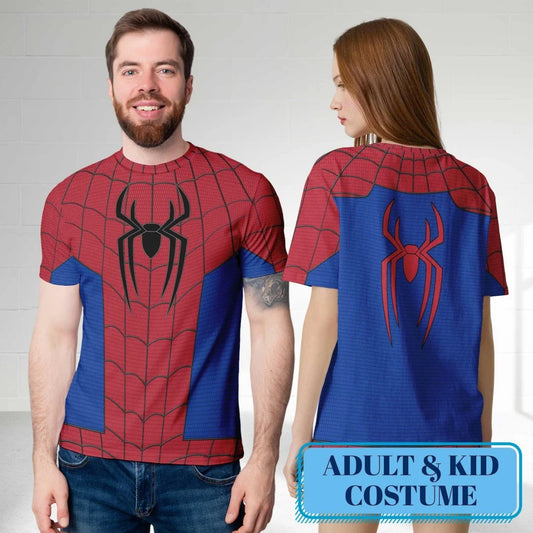 Marvel Spider-man New Suit Halloween Costume Shirt Autumn Sports Pure cotton Men's T-Shirt Children's Clothing Tee Y2k Woman