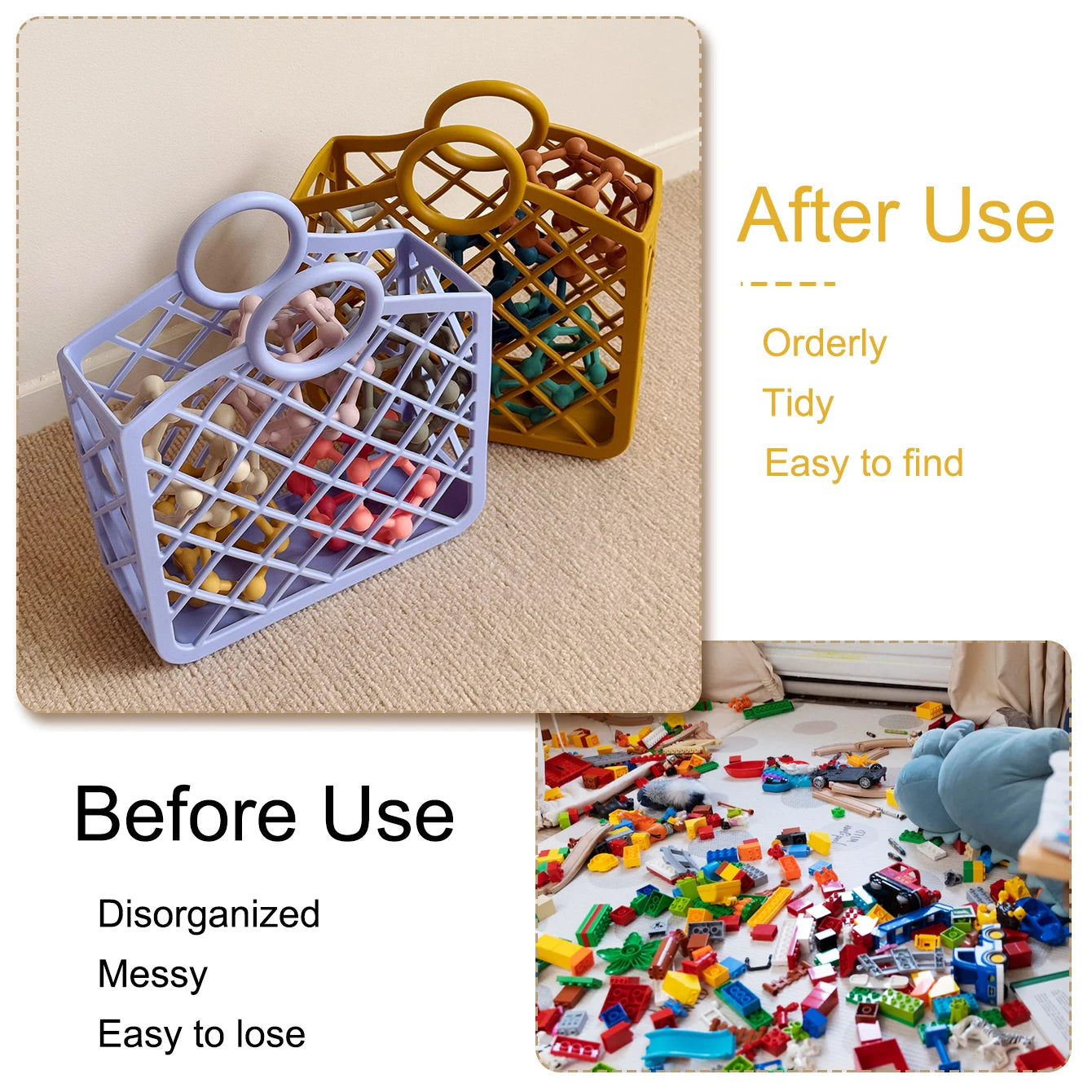 1PCS Silicone Mommy Bag Baby Toy Storage Container Easy To Clean Portable Nappy Organizer Kids Product Travel Essential