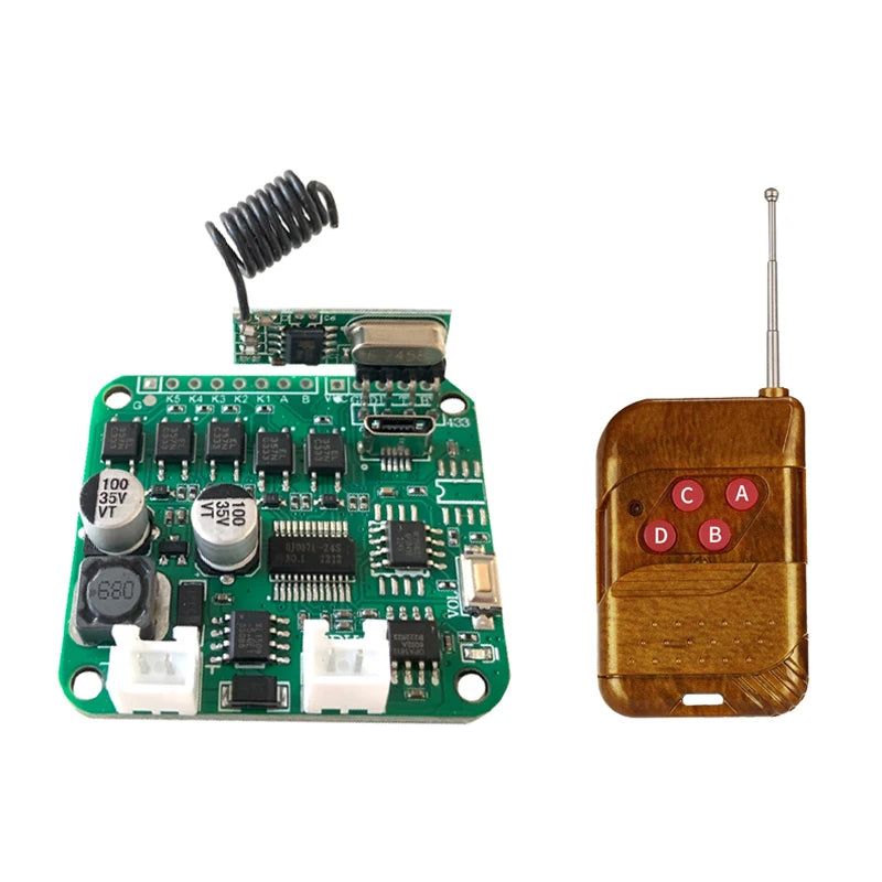 Micro USB Download 5 Channel Trigger Serial Port Audio Playback Module 433mhz Wireless Remote Control Sound PCB Board