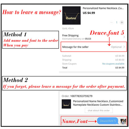 18K Gold Plated Nameplate Necklace Personalized Double Layer 3D Necklaces With Heart Customized Name Stainless Steel Jewelry