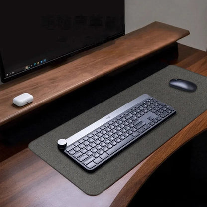 New Modern Linen Mouse Pad Rubber Waterproof Keyboard Mice Mat Leather 80*30cm Computer Laptop Mousepad Home Office