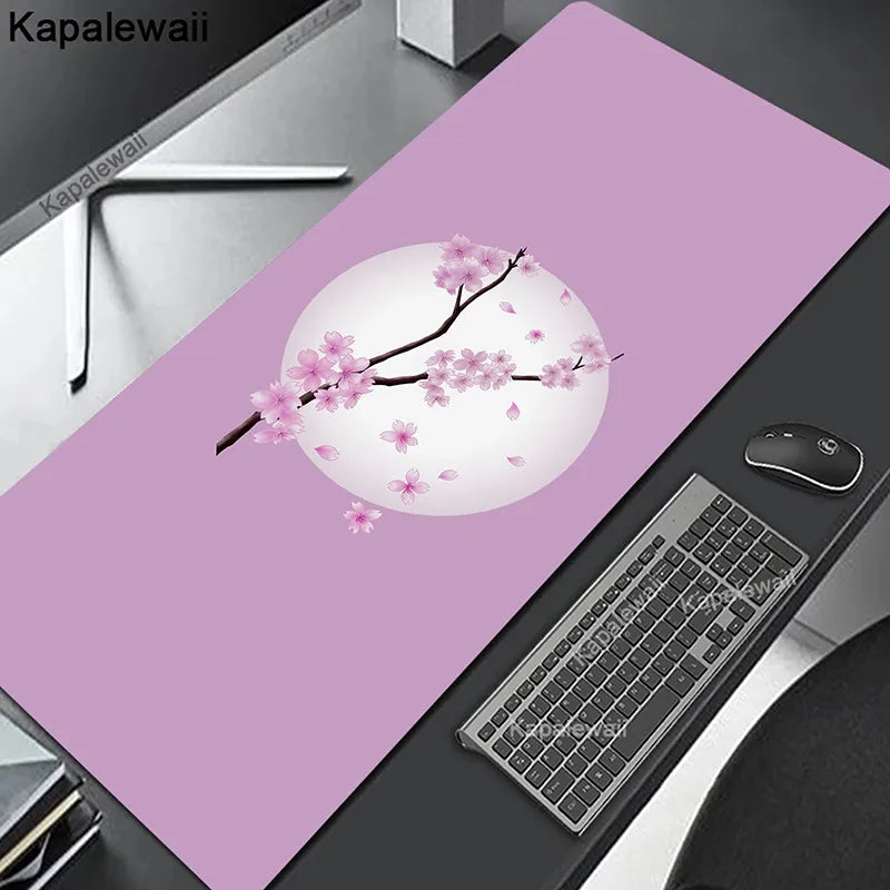 Comouter Mouse Pad Large Sakura Mousepads Office Deskmat XXL Table Carpet Natural Rubber Mousemat Keyboard Mats 80x30cm Mousepad