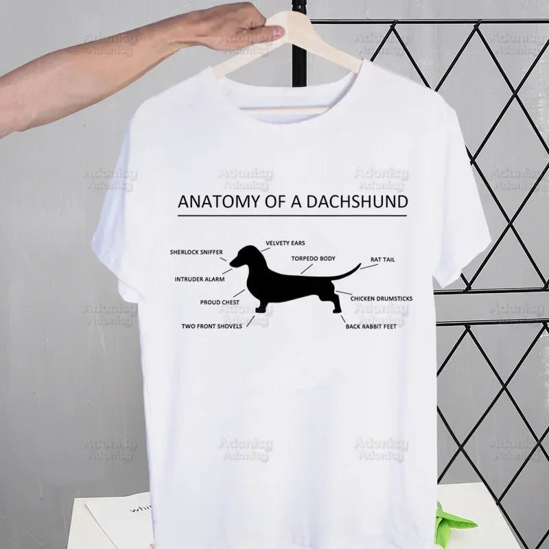 Anatomy Dachshund Dog I Do What I Want T Shirt Men Retro Washed Tops Tees Harajuku Tshirt Streetwear Hip Hop Male T-shirts