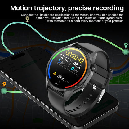 2025 New Men GPS Smart Watch 360 * 360 AMOLED Screen Bluetooth Call NFC Heart Rate Monitoring IP68 Waterproof SmartWatch for Men