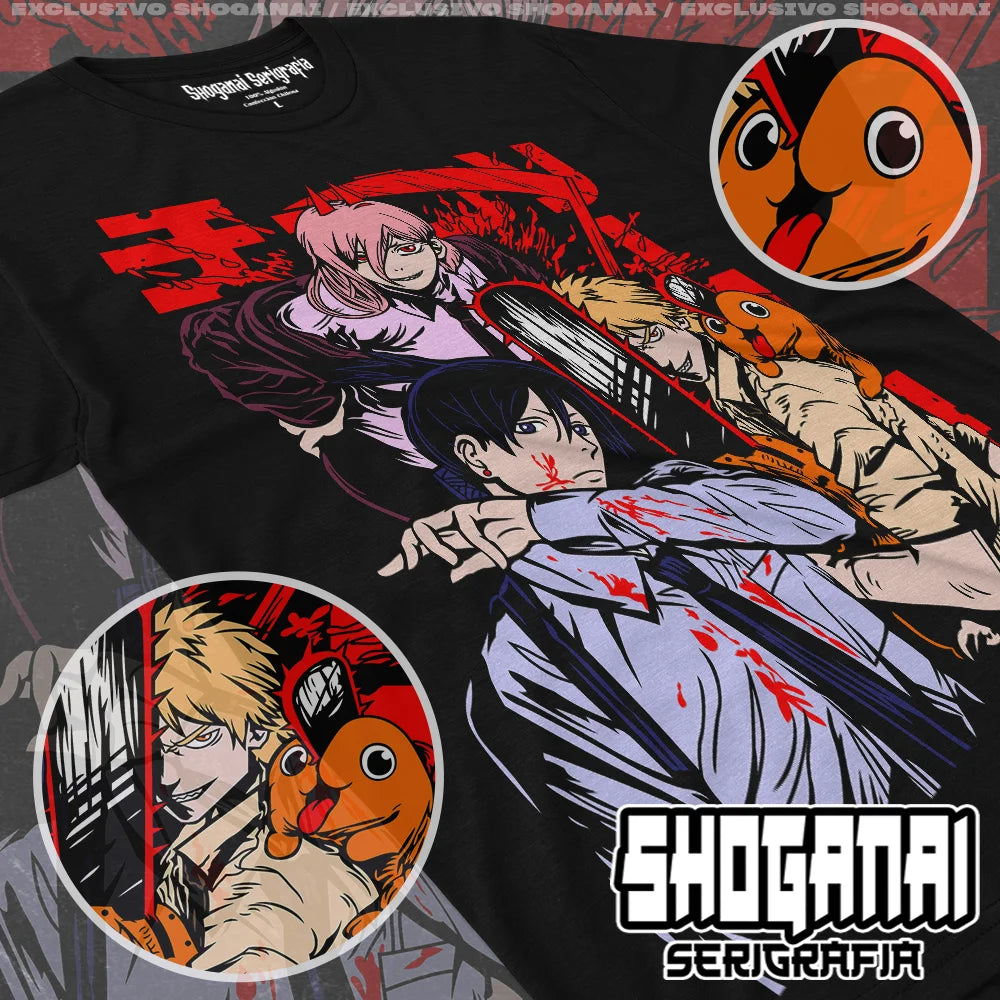 Chainsaw Man Peripherals T-shirt reze print tees Comfortable Oversized men women tops streetwear hip hop fashion Short sleeves