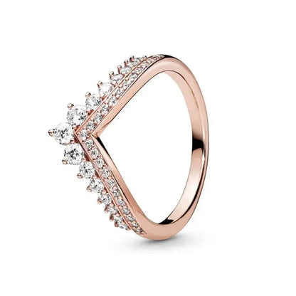 Hot selling 925 sterling silver crystal heart-shaped ring, luxurious, sparkling, multi-color, charming jewelry, holiday  gift