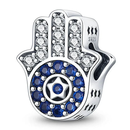 Hot Sale 925 Silver Color Evil Eye Charm Demon Eye Bead For Original  Bracelet&Bangle DIY Making Fashion Jewelry Gift