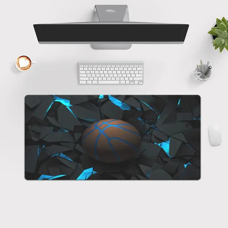 Basketball pattern Mouse Pad  Computer Office Game Table Mats XXL Rubber Anti-slip Gaming Keyboard Long Desk Pads playmat