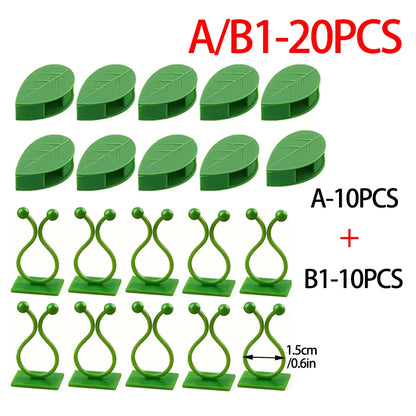Plant Vine Traction Holder Invisible Plant Climbing Wall Fixture Clips Self-Adhesive Hook Indoor Outdoor Twisted or Fastened