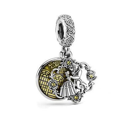 Hot Sell 925 Silver DIY Beads Jewelry Charms Bracelet Mickey Minnie Princess Christmas Stitch Robots Marvel Cute Miniso Disney