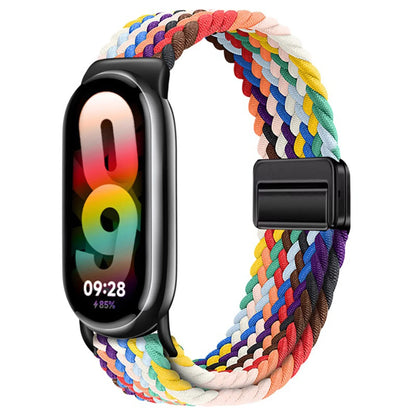 Braided Loop Strap For Xiaomi Band 9 8 Magnetic Buckle Mi band 9 Nylon Bracelet Comfortable Wristband For Mi Band 10 Accessories