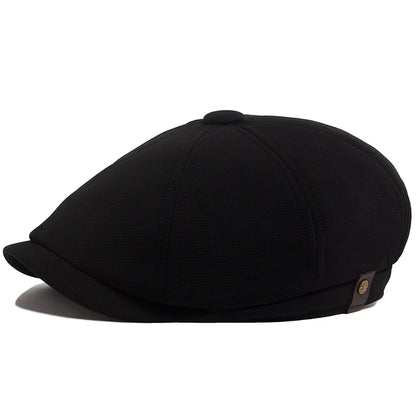 Beret Men&Women Spring Autumn Solid Patchwork Vintage Newsboy Cap Female Casual Retro Hat For Unisex Elastic Head Circumference