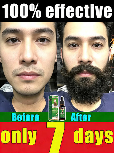 A must-have for every man, this beard transformation tool! From sparse to thick, from frizzy to smooth.