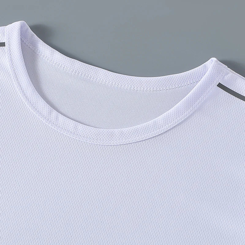 5/1 Piece Summer Boys And Teenagers Quick Drying Sports Short Sleeved T-shirt 130-175 Big Size Brother's Loose Casual Basic Top