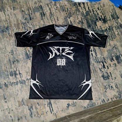 Summer Women'S Korean Version Ybsy Football Jersey T-Shirt V-Neck Loose And Fashionable Street Wear Versatile Sports Casual Top