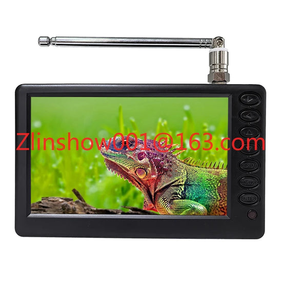 Portable TV 5 Inch Digital Television With Battery DVB-T DVB-T2 ATSC ISDB Optional