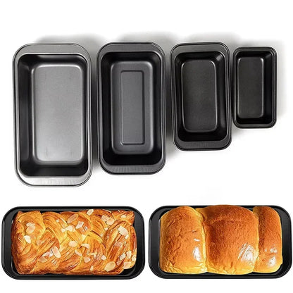 Nonstick Baking Bread Loaf Pan Carbon Steel Toast Bread Pan Tin Kitchen Rectangle Bakeware for Brownies Meatloaf Baking Tools