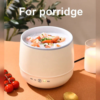 DMWD Multifunctional Electric Rice Cooker Hotpot Skillet Soup Porridge Stew Shabu Non-stick Ceramic Pot Food Meal Steamer Heater