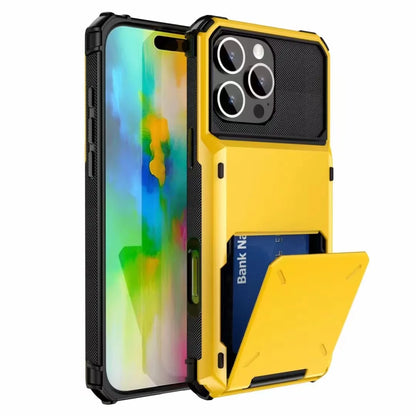 Wallet Case for iPhone 17 Pro MAX 16 15 14 13 12 Mini 11 X XS Plus 16Plus 17Air Armor Card Slot Flip Hidden Pocket Hard PC Cover