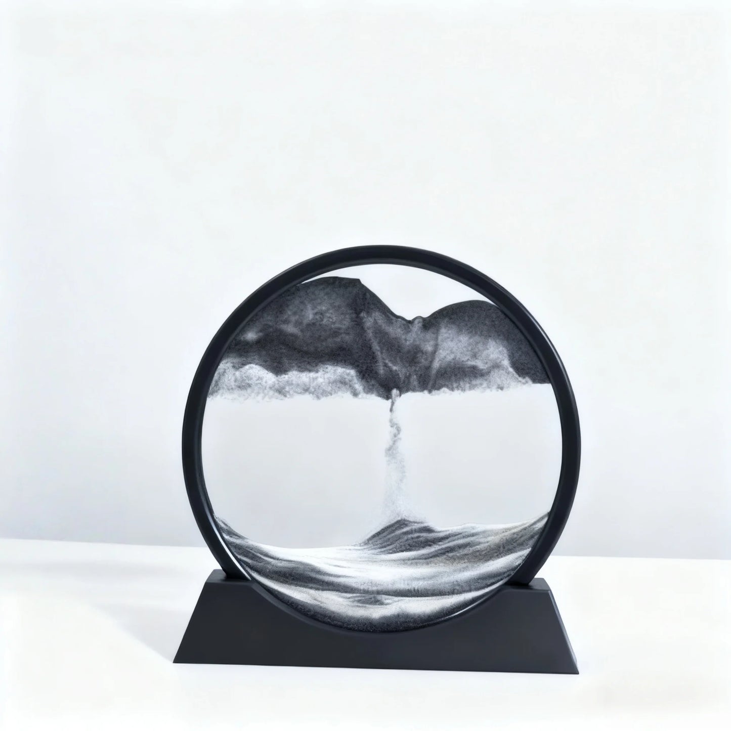 Office Home Decor 3D Extract Hourglass Quicksand Moving Sand Art Picture Round Glass Deep Sea Sandscape Craft Flowing Painting