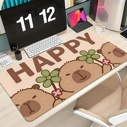 Cute Capybara Mouse Pad Keyboard Mousepad lauge 1200X600 mm Desk Mat PC Gamer Office Carpet Home Table pad