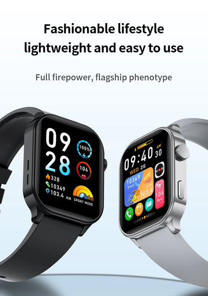 LIGE NEW Smart Watch Daily Monitoring Voice Assistant Wireless Call Notification Music Control Men Women Waterproof Smartwatch