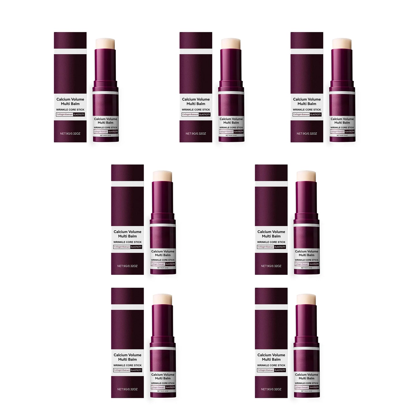 Calcium Volume Multi Balm Stick Reduce Wrinkle Fine Line Anti Aging Tighten Firming Moisturizing Brightening Softening Skin Care