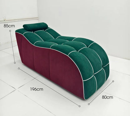 Vacuum Compressed Chaise Lounge Chair, Space Saving No Deformation Soft Lazy Sofa for Living Room Apartment Small Space