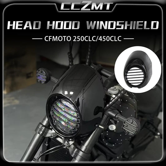 For CFMOTO 250CLC 450CL-C CLC250 250clc Clc450 Motorcycle Screen Headlight Fairing large lampshade Windshield Cover Accessories