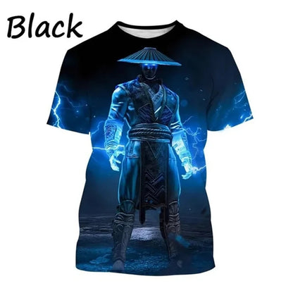 Summer Hot Selling Mortal Kombat Game 3D Print T Shirt Short Sleeve Street Style Cool Men's Casual T-Shirt Tees Male Streetwear