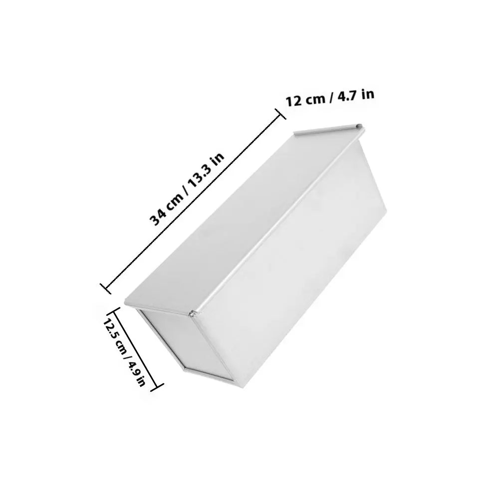 Loaf Tin with Slide Cover Non-Stick Bread Toast Mold Large Capacity Metal Baking Pan for Homemade Whole Wheat Bread