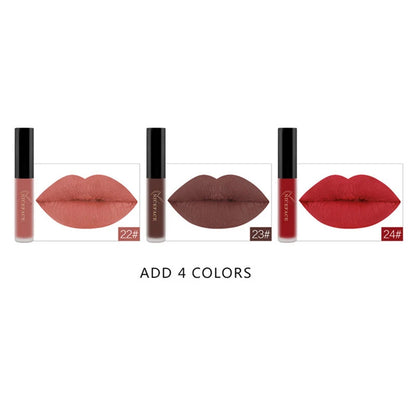NICEFACE 34 Color Lip Gloss Waterproof Nude Matte Liquid Lipstick Moisturizing Long Lasting Lipgloss Lip Makeup Beauty Cosmetics