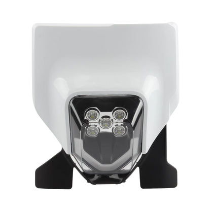 for Husqvarna Enduro Headlight LED Motorcycle Fairing Mask TE FE  FC 250 300 350 450 Dirt Bike Supermoto Accessories Motocross