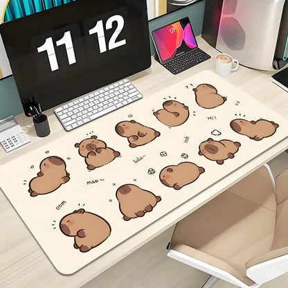Cute Capybara Mouse Pad Keyboard Mousepad lauge 1200X600 mm Desk Mat PC Gamer Office Carpet Home Table pad