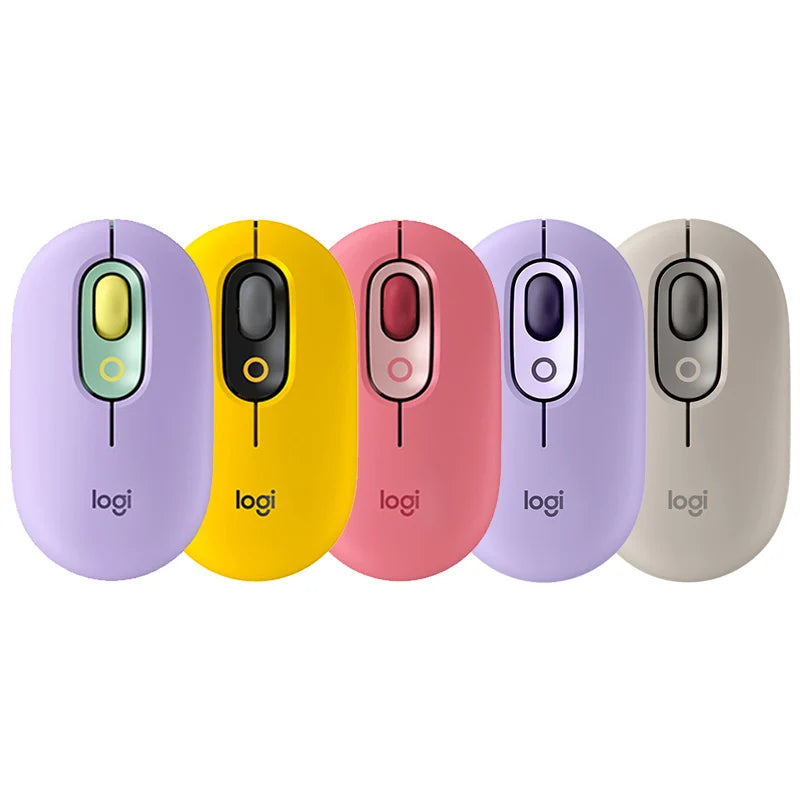 Logitech M350 POP Wireless Mouse features Bluetooth connectivity,It is suitable for girls and ideal for both office and home use