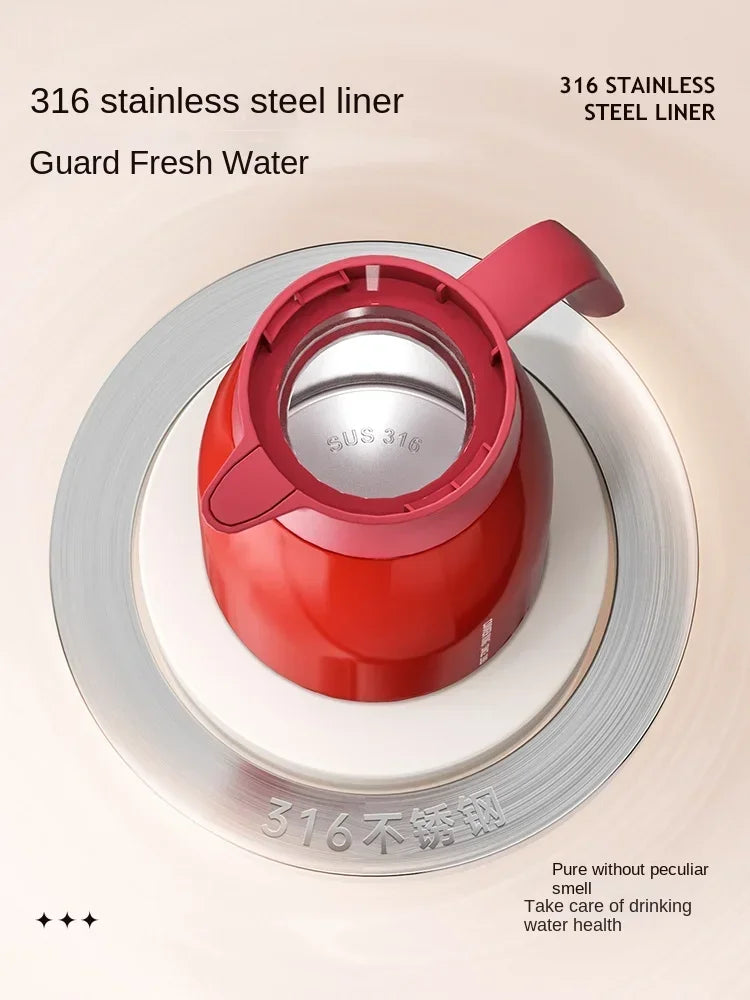 COOKER KING Thermal Pot Household Large Capacity Heat Preservation Bottle Glass Liner Thermal Insulation Kettle Hot Water Bottle