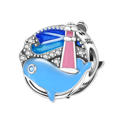 Leisurely 925 Sterling Silver Beach Trip Hawaiian Bikini Surf Coconut Tree Charm Fit DIY Bracelet Necklace Travel Souvenirs