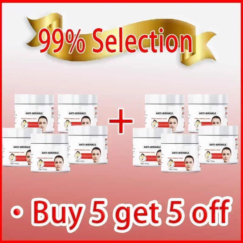 Facial Anti-Wrinkle Serum Eliminates Wrinkles Firms Skin Removes Color Spots Diminishes Fine Lines Anti-Aging Essence Face Care