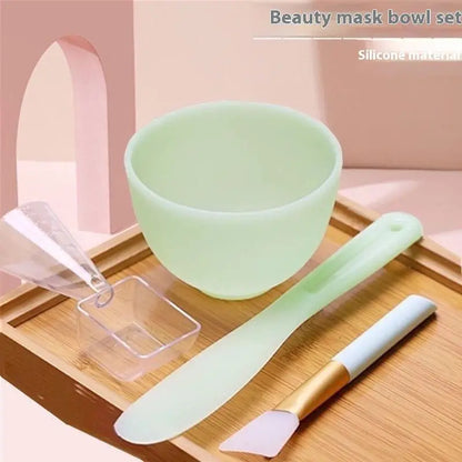 Face Skin Care Tool Set Silicone Facial Mask Brushes Beauty Salon Bowl Spoon Mask Mud Film Brush Skin Care DIY Beauty Tools